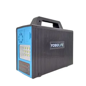 Inverter surya sistem tenaga surya 300W, 12V DC Output rumah darurat pengisian daya Seluler Kit pencahayaan tenaga surya Mini dengan Output AC