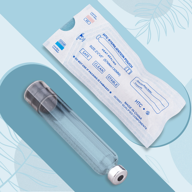 3ml Clear Surface Glass Insulin Cartridge Pen with Rubber Stopper Liquid-Filled Round Design for Pharmaceutical Use