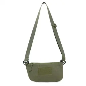 Tactical impermeável escondido Sling peito saco homens Molle EDC cintura saco telefone chave bolsa