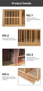 Cage d'élevage de pigeons de course écologique Boîte à pigeons en bois pour pigeons d'élevage - Product Image 6