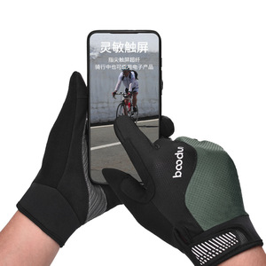 Bicycle Gloves <b>Long</b> Fingers Touchscreen Anti <b>Slip</b> Breathable Cycling Gear For Mountain Biking Hiking Off Road Climbing - Product Image 2