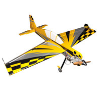 Avion RC acrobatique 3D ZYHOBBY, modèle à aile fixe professionnel à essence, haute performance, kit d'avion en bois de balsa jaune