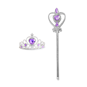 Hb227 Fabriek Groothandel Prinses <span class=keywords><strong>Elsa</strong></span> Anna Tiara <span class=keywords><strong>Kroon</strong></span> En Toverstaf Set Voor Kid Meisjes Verjaardagsfeestje Cadeau - Product Image 4