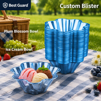 Barquette à glace personnalisée en blister - Barquette en blister en plastique jetable de qualité alimentaire PP PET pour l'emballage des aliments congelés