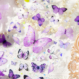 Autocollants début Meng Die Language Series matériel <span class=keywords><strong>de</strong></span> Collage autocollants <span class=keywords><strong>de</strong></span> Base pour carnet <span class=keywords><strong>de</strong></span> notes décoration DIY bricolage 6 modèles 1 pièce/paquet - Product Image 3