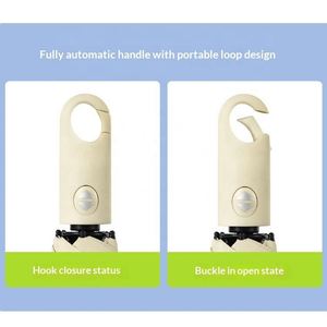Paraguas Plegable Ligero con Protección UV Totalmente Automática, Protección Contra Sol y Lluvia, Ideal para Regalos Publicitarios - Product Image 3