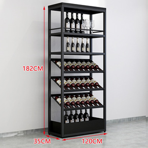 Giá Rượu Thủy Tinh Để Trưng Bày, Tủ Trưng Bày Tủ Rượu Đặt Trên Sàn Nhà Theo Yêu Cầu Thương Mại Bán Chạy - Product Image 4