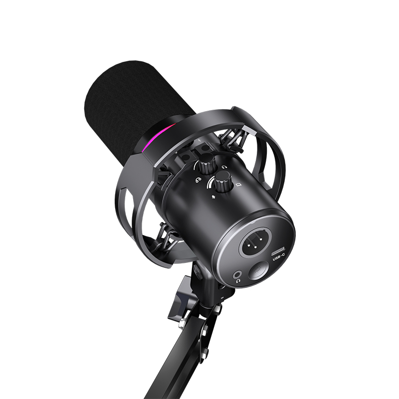 Professional Wired Dynamic Microphone with Stand | Podcast Recording, Live Streaming &amp; Studio Vocal Mic Kit