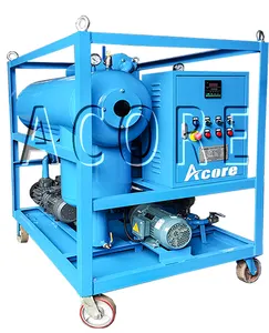 Easy Moving High Vacuum Double Stage Insulation Oil Purifier Oil Purification Filter System Transformer Oil Filtration Machine