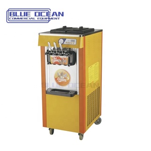 Máquina comercial de helado suave BLUE OCEAN al por mayor, de acero inoxidable, de pie, con tres boquillas, 1800W, para harina. - Product Image 4