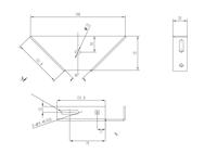 Jinpai Factory Großhandel Dreiecke Eisen bett rahmen Anschluss Hardware Anpassbare Halterung Winkel halterungen Bett zubehör