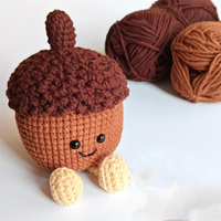 Adorable mini crochet jouet Amigurumi peluche porte-clés jouets crochet gland sac breloque gland porte-clés