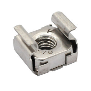 M4 M5 M6 M8 M10 <span class=keywords><strong>M12</strong></span> Finition polie en acier inoxydable 304 Écrous à <span class=keywords><strong>cage</strong></span> carrée Écrous de château Écrous à clip - Product Image 2