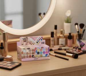 Palette di ombretti Saniye 65 colori opachi ad alta pigmentazione, trucco minerale per tonalità di pelle media - Product Image 2