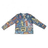 Pull en tissu tissé à manches longues Michael Basketball avec motif vintage de basket-ball, pull personnalisé pour homme