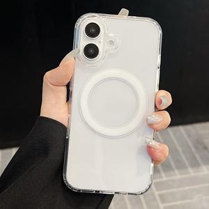 เคสแม่เหล็กใสสำหรับเคส/ไอโฟน 16 แม็กซ์ 13 โปร ไอโฟน 15 โปร เคสโทรศัพท์มือถือแบบด้าน ไม่มีหาง  โลโก้ปรับแต่งได้ - Product Image 6