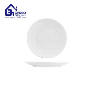 Assiette de fruits en porcelaine blanche en stock bon marché pour plat de 9 pouces avec un <span class=keywords><strong>prix</strong></span> compétitif et un délai de livraison rapide peut être personnalisé - Product Image 1