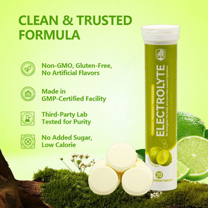 Natural Lime Sea Salt Taste Electrolyte Supplement <strong>Tablets</strong> Efficient Replenish Electrolyte Relieve <strong>Dehydration</strong> - Product Image 2