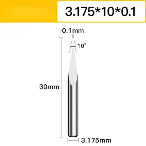 Herramienta <span class=keywords><strong>de</strong></span> Grabado Triangular Afilada <span class=keywords><strong>de</strong></span> 3.175mm, Herramienta <span class=keywords><strong>de</strong></span> Grabado CNC para Máquina <span class=keywords><strong>de</strong></span> Grabado, Herramienta <span class=keywords><strong>de</strong></span> Grabado para Madera y <span class=keywords><strong>Jade</strong></span> - Product Image 6