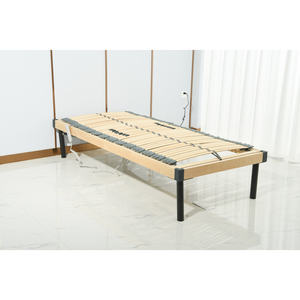 Konfurt Support <span class=keywords><strong>en</strong></span> <span class=keywords><strong>bois</strong></span> à lamelles Cadre <span class=keywords><strong>de</strong></span> <span class=keywords><strong>lit</strong></span> réglable avec <span class=keywords><strong>tête</strong></span> à distance et commande au pied - Product Image 2