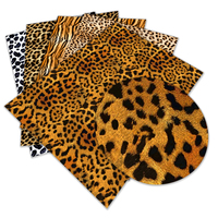 Tissu en similicuir à motif animalier léopard et vache, en rouleau, en vinyle PU, pour la fabrication de sacs à main, de couvertures de livres, d'étuis de téléphone, de décorations capillaires et de meubles