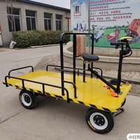 Carretilla Eléctrica Plegable de Acero Inoxidable de Cuatro Ruedas con Barandilla para Uso Industrial en Granjas, Almacenes y Transporte de Carga OEM