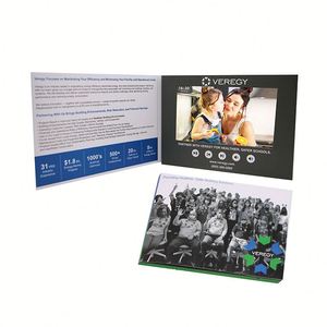 Articles promotionnels : brochure vidéo avec écran LCD HD de 7 pouces, design personnalisé, matériau papier, option carte-cadeau, fabrication artisanale, transfert thermique - Product Image 1