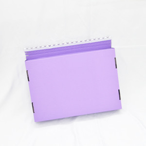 Thực tế hình ảnh hiển thị màu tím sóng quần áo bao bì Tear Strip tự niêm phong bưu phẩm vận chuyển Quà Tặng Giấy dây kéo hộp - Product Image 6
