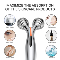 Rouleau facial à énergie solaire chaude lifting du visage rouleau à micro-courant masseur de visage rouleaux tonification du visage levage de la peau