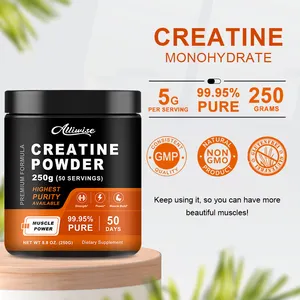 OEM 250g Creatina Monohidrato Preentrenamiento Polvo Construcción de músculos Suplemento de nutrición deportiva