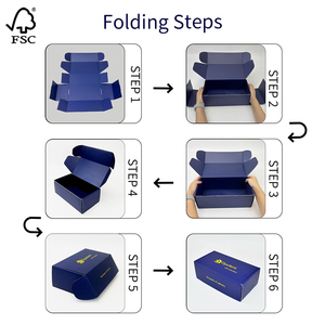 Nhà Sản Xuất Tùy Chỉnh Pms In Sang Trọng Màu Xanh Đậm B C E <span class=keywords><strong>F</strong></span> Sáo Sóng Hội Đồng Quản Trị Vận Chuyển Bưu Phẩm Gấp Hộp Cho Tủ Núm - Product Image 4