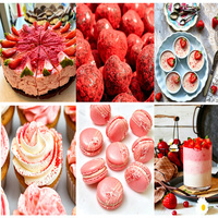 Groothandel 100% natuurlijk gevriesdroogd aardbeipoeder, geen extracten, puur geheel fruit, ingrediënten voor voedingsmiddelen.
