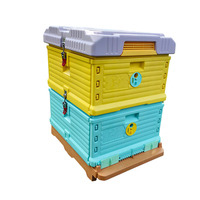 Neues 2-stöckiges Langstroth-Bienenstock-Set aus Kunststoff mit 2 tiefen Kasten für die Imkerei