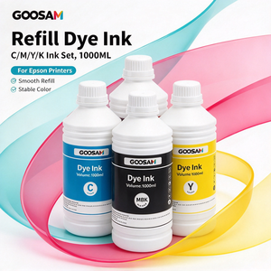 Bouteille de recharge d'encre colorée Goosam 100ML CMYK LC LM compatible avec les imprimantes Epson L110 L200 L210 L300 L350 L355 L550 L555 L800 - Product Image 1