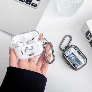 Funda de auriculares transparente con tecnología para Apple <span class=keywords><strong>Airpods</strong></span> <span class=keywords><strong>Pro</strong></span> <span class=keywords><strong>2</strong></span> Generation 3 <span class=keywords><strong>2</strong></span>, protectora, absorbente a prueba de golpes, anticaída con llavero - Product Image 4