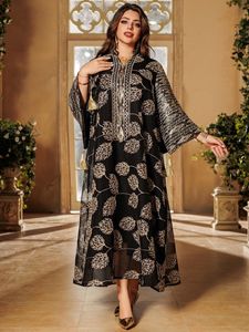 Abaya Donna Musulmana di Tendenza 2024, Elegante Vestito da Festa per <span class=keywords><strong>Donne</strong></span> Musulmane di Dubai per l'Eid - Product Image 5