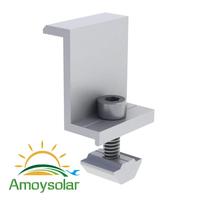 Xiamen Amoy Triangle Structure Support De Montage T Boulon Bord Rouleau Solaire Réglable Mi et Acier Rod End Clamp