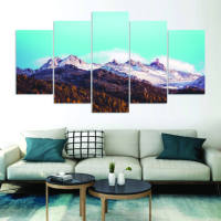 Impression sur toile personnalisée DX Designs 5 panneaux - Impressions d'art mural de paysage marin |   Toile imprimée sur mesure pour la décoration murale d'hôtels modernes