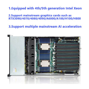 Servidor GPU AI 4U Reacondicionado TG658V3 de Doble Vía PCIe 5.0 con 8 Ranuras para H100 A100 RTX 4090, Compatible con Procesador Xeon Escalable, Compatible con D - Product Image 3