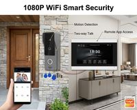 Nouveau système d'interphone vidéo intelligent Wi-Fi IP 2 fils Tuya pour villa, sonnette de porte, contrôle à distance via application, prix usine abordable