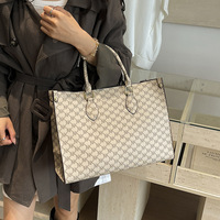 Tendances de la mode, sac fourre-tout à fermeture éclair imprimé en PU, sac fourre-tout à bandoulière grande capacité pour femmes, sacs de luxe, sacs à main pour femmes, polyvalents