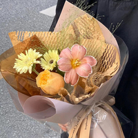 Papier de Soie en Gros en Maille Faite à la Main pour Emballage de Bouquets, Papier d'Emballage Floral Économique, Papier Cadeau, Fournitures pour Fleuristes
