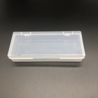 Boîte de papeterie personnalisée, boîte en plastique transparente carrée, boîtes d'emballage cadeau, étui à crayons en plastique