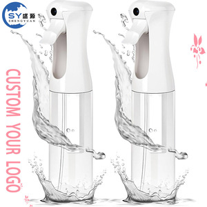 Bouteille de pulvérisation pour cheveux avec logo personnalisé, brumisateur d'eau ultra-fin continu pour coiffure, nettoyage, pulvérisation des plantes, soin de la peau - Product Image 1