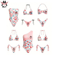 Directe Verkoop Custom Bikini Hoge Kwaliteit Bikini Halter & Veters Badpak Groothandel Stropdas Badmode Strandkleding Luxe