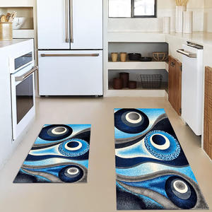 ชุดเสื่อสองชิ้นสไตล์นอร์ดิกน้ำหนักเบาหรูหราเสื่อปูพื้นดูดซับน้ำมันกันน้ำกันสิ่งสกปรกพรมเช็ดเท้าหน้าประตูทางเข้า - Product Image 3