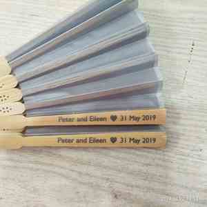 Easy to Carry and Collect Purely Handmade Custom Pvc Transparent Hand Fan - Product Image 6