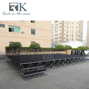 Wholesale Stage Portable Stage Event Stage <b>Kit</b> Modular Stage Platform with Staircases and Slopes for Outdoor Events - Product Image 2