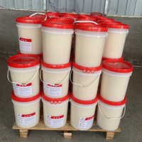 Adhésif à base de caséine aqueuse DL-300 pour étiquettes papier sur bouteilles de bière et de boissons, haute viscosité, emballage en fût de 20 kg