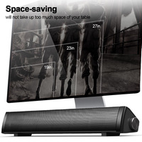 Yaba — haut-parleur filaire, 3.5mm, haut-parleur avec barre, alimenté par USB, son stéréo HiFi, pour TV, PC, tablettes, ordinateurs portables et de bureau